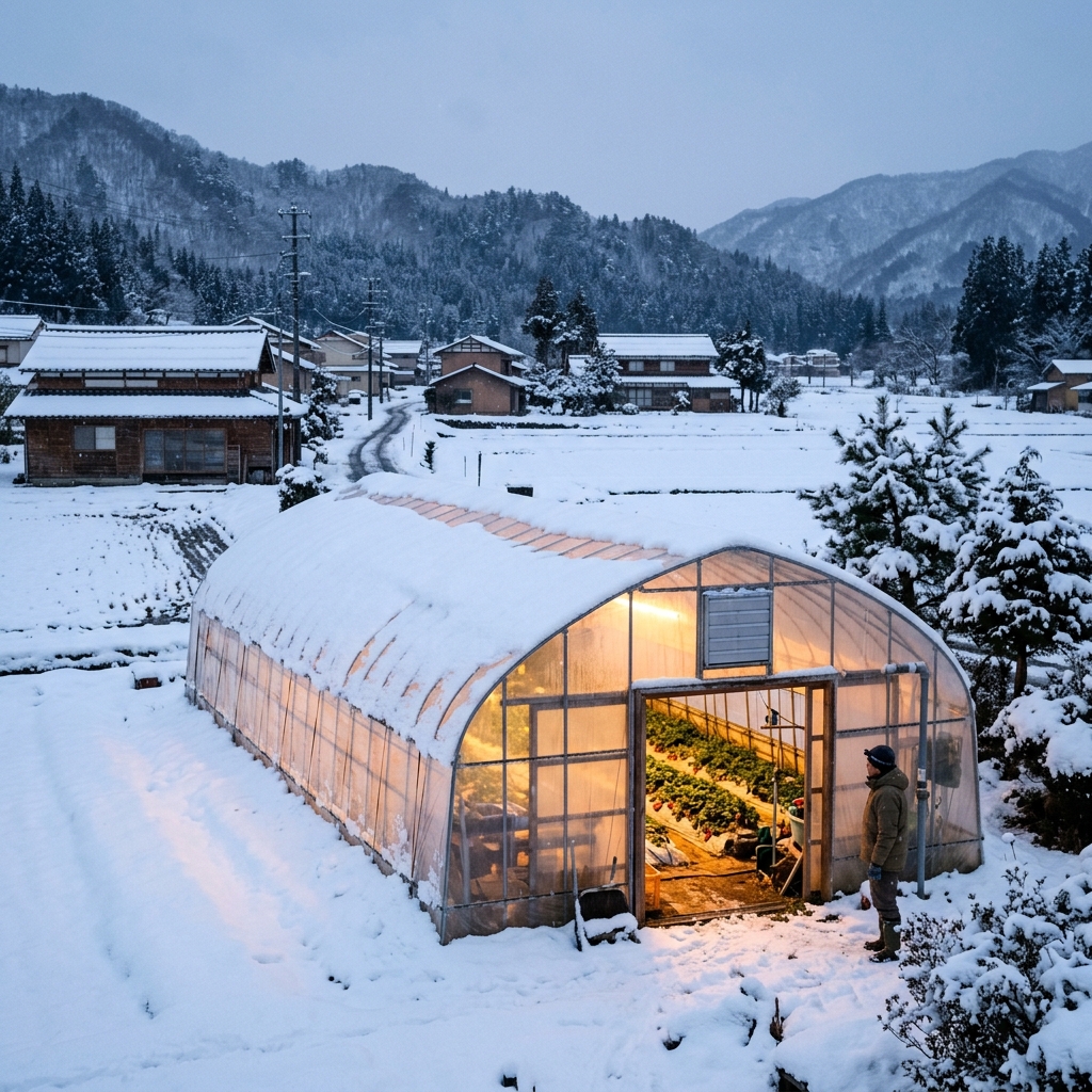 雪国の知恵。喜多方のハウス栽培と「雪」の活用術。